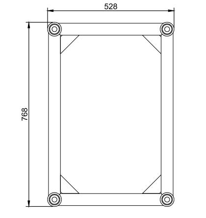 520*760mm spigot truss 520*760mm spigot truss