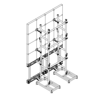 3×2m Off-ground LED wall support for events