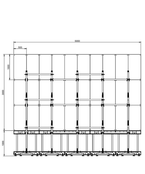 #Off-ground LED wall bracket structure supporting