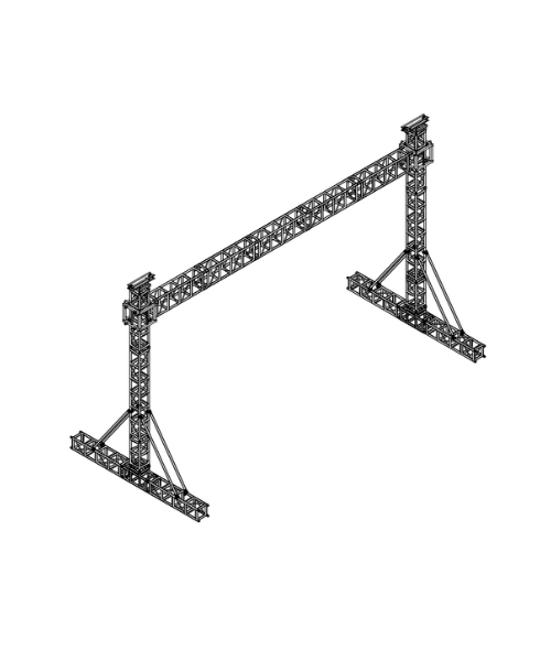 #High-strength LED wall goal post truss