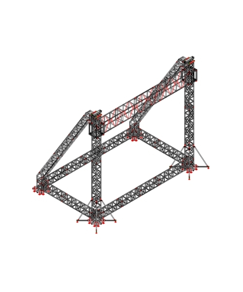 #Heavy-duty goal post truss