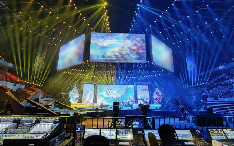 Lighting Cart for Indoor Event Venues