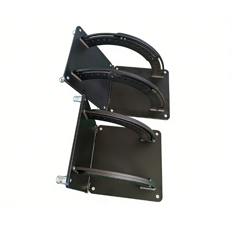 curved slot design of adjustable truss hinge connector