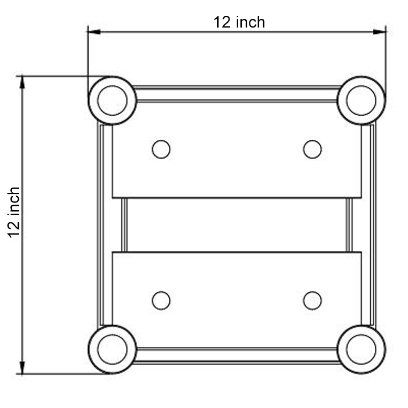 12&times;12 inch End-plated Box Truss