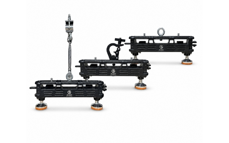 LED screen beam with three mount variants turnbuckle clamp and ring